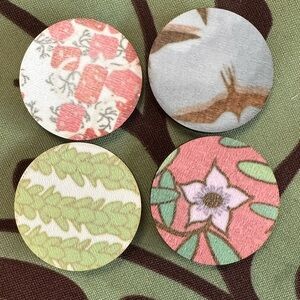 H1. Made in Maui laser cut wood magnets Set of 4